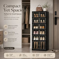 Folding shoe rack, magnetictransparent door shoe cabinet