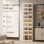 Folding shoe rack, magnetictransparent door shoe cabinet