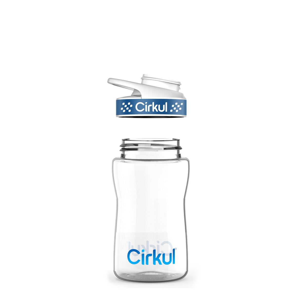 12oz. Plastic Bottle & Comfort Grip Lid
